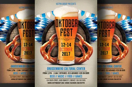 CreativeMarket - Oktoberfest Flyer Template