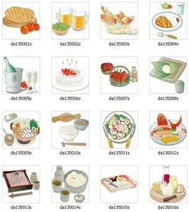 DAJ Digital Illustrations - Food 02 DA-135