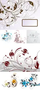 Stock: Abstract floral design element