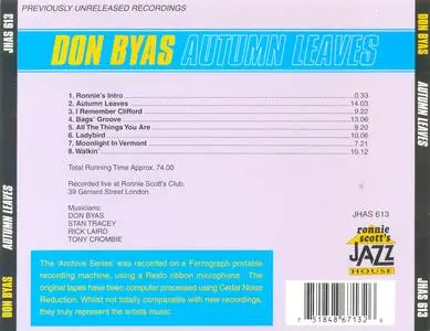 Don Byas - Autumn Leaves (1965) {Ronnie Scott's Jazz House JHAS613 rel 1998}