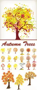 Autumn Trees Vector