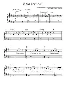 Male Fantasy - Billie Eilish (Easy Piano)