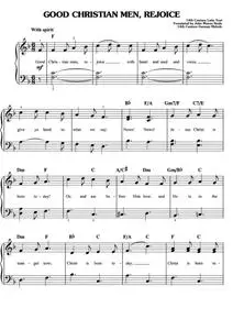 Christmas Sheet Music - Good Christian Men Rejoice