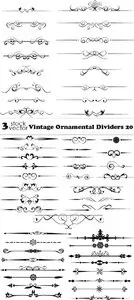 Vectors - Vintage Ornamental Dividers 20