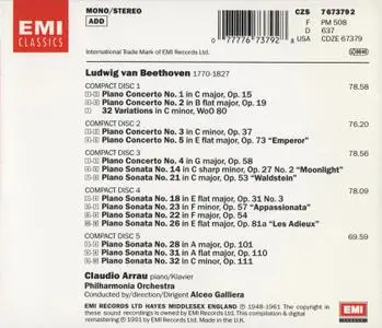 Claudio Arrau - Beethoven Edition (5CD) (1991)