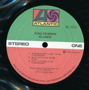 King Crimson - Islands {Original USA} Vinyl Rip 24/96 (NEW RIP-NEW RIG)