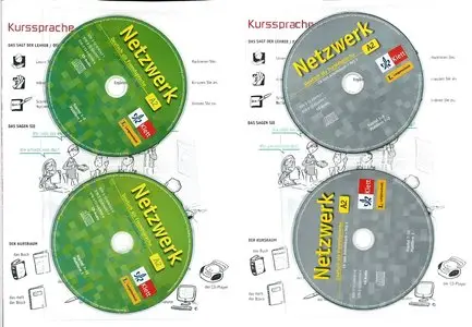 Netzwerk: Kurs- und Arbeitsbuch Gesamtband A2 mit 4 Audio-CDs + Extras