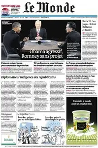 Le Monde et Supplément du Mercredi 24 Octobre 2012