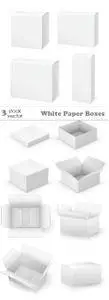 Vectors - White Paper Boxes