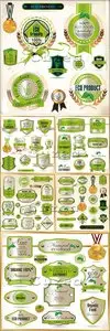 Vector - Eco labels and stickers
