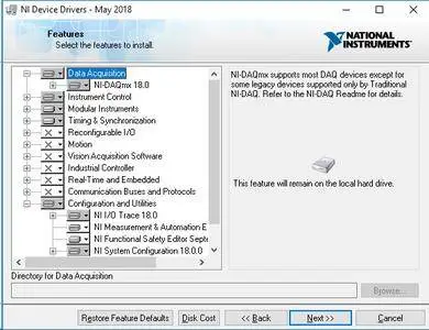 NI Device Drivers 2018 version 18.5