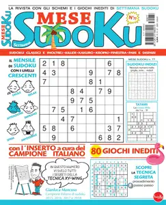 Settimana Sudoku Mese N.77 - Luglio 2025