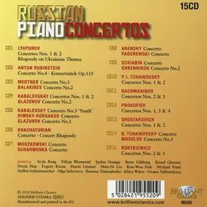 Russian Piano Concertos [15CDs] (2018)