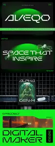 Aveqo Futuristic Font 9JMHXPY
