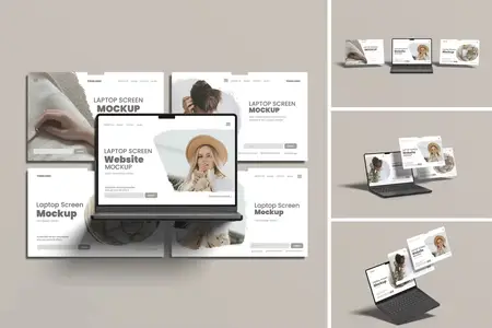 EE - Laptop Screen Website Mockup 28VWGG9