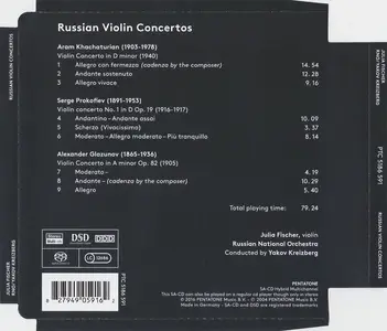 Julia Fischer, Yakov Kreizberg, Russian National Orchestra - Russian Violin Concertos: Khachaturian, Prokofiev, Glazunov (2016)