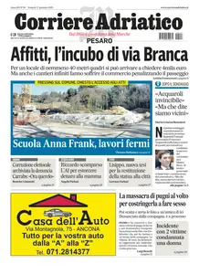 Corriere Adriatico Pesaro - 17 Gennaio 2025