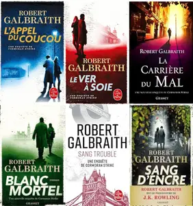 Robert Galbraith, "Cormoran Strike", 6 tomes