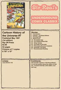 Cartoon History of the Universe 07 (1st Edition) (1987) (Rip Off Press) (Sir Real