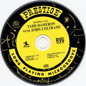 Tadd Dameron with John Coltrane - Mating Call (1956) {Prestige RVG Remaster PRCD-30163 rel 2007}