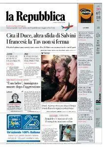 la Repubblica - 30 Luglio 2018