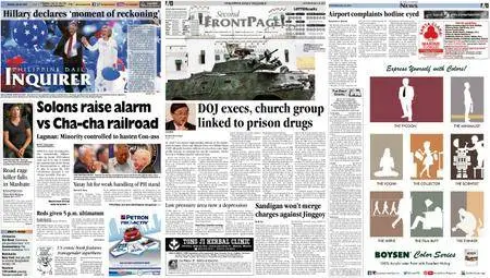 Philippine Daily Inquirer – July 30, 2016