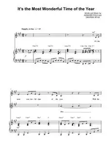 Christmas Sheet Music - It’s The Most Wonderful Time of The Year