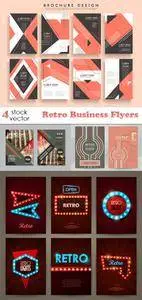 Vectors - Retro Business Flyers