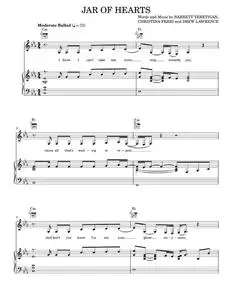 Jar of hearts - Christina Perri (Piano-Vocal-Guitar)