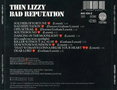 Thin Lizzy - Bad Reputation (1977)