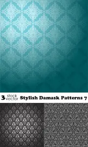 Vectors - Stylish Damask Patterns 7