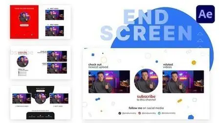 YouTube End Screens | After Effects 39991160