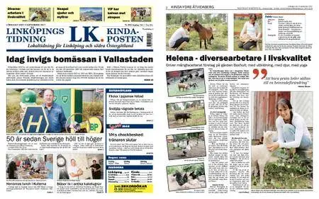 Linköpings Tidning & Kinda-Posten – 02 september 2017