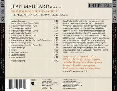 The Marian Consort, Rory McCleery - Jean Maillard: Missa Je suis Déshéritée (2013)