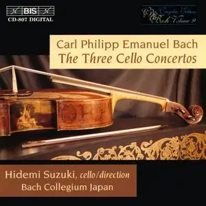 Hidemi Suzuki, Bach Collegium Japan - C.P.E. Bach: The Three Cello Concertos (1997)