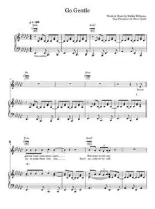 Go gentle - Robbie Williams (Piano-Vocal-Guitar (Piano Accompaniment))