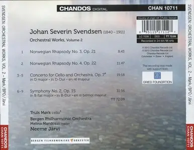 Johan Svendsen - Orchestral Works Vol.2 (2012) {Chandos} [performed by Bergen Philharmonic Orchestra under Neeme Järvi]