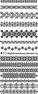 Vectors - Stylish Ornamental Borders 25