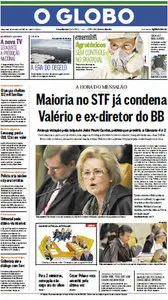 Jornal O Globo - 28 de agosto de 2012 - Terça