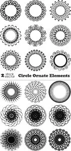 Vectors - Circle Ornate Elements 4