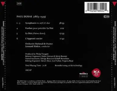 Leonard Slatkin, Orchestre National de France - Paul Dukas: Symphonie en ut, La Péri, L'Apprenti sorcier (1999)