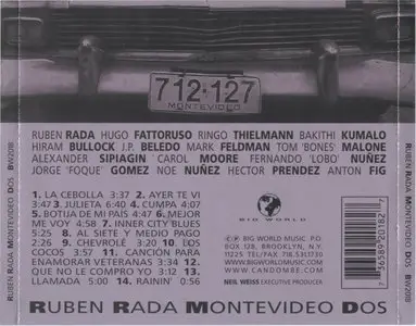 Ruben Rada - Montevideo Dos (1999) {Big World}