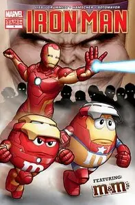 Iron Man and the M & Ms in Armored and Irresistible 001 (2013)