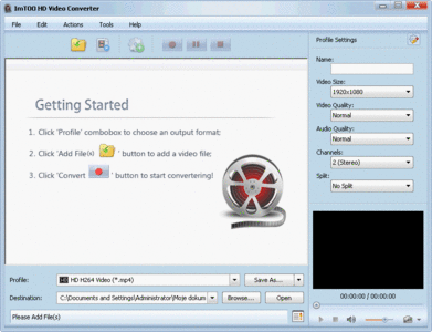 ImTOO HD Video Converter 5.1.2.1017