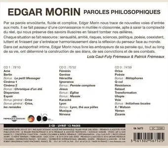 Edgar Morin, "Paroles philosophiques"