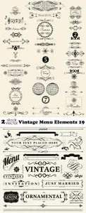 Vectors - Vintage Menu Elements 19