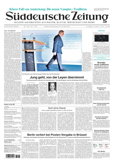 Sueddeutsche Zeitung vom 28.11.2009