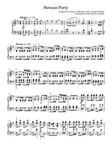 Strauss Party - André Rieu, Johann Strauss Orchestra (Piano Solo)