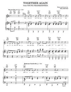 Together Again - Mel Brooks, Young Frankenstein Musical (Piano-Vocal-Guitar)