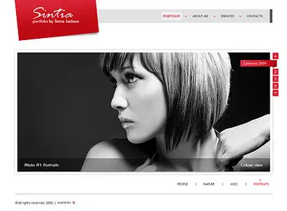 FlashMint 2874 Simple Beauty XML gallery photographer template